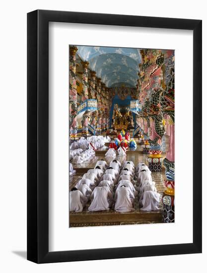 Cao Dai Temple, Tay Ninh, Vietnam, Indochina, Southeast Asia, Asia-Yadid Levy-Framed Photographic Print