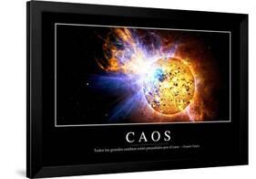 Caos. Cita Inspiradora Y Póster Motivacional-null-Framed Photographic Print