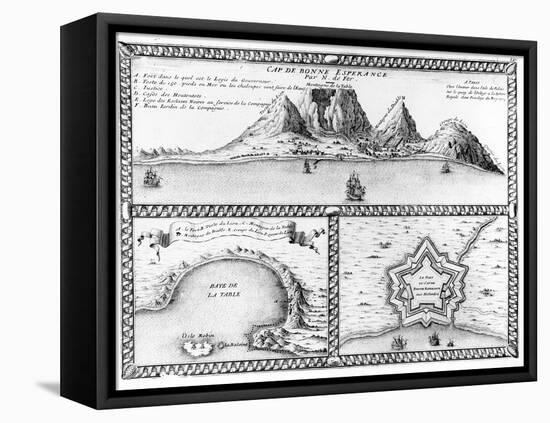 Cap De Bonne Esperance, 1705 (Engraving)-Nicolas De Fer-Framed Stretched Canvas