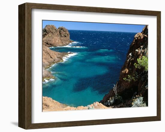 Cap Du Dramont, Corniche De L'Esterel, Var, Cote d'Azur, Provence, French Riviera, France-Bruno Barbier-Framed Photographic Print