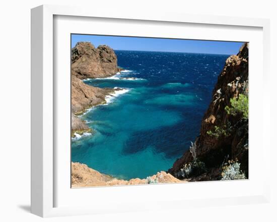 Cap Du Dramont, Corniche De L'Esterel, Var, Cote d'Azur, Provence, French Riviera, France-Bruno Barbier-Framed Photographic Print