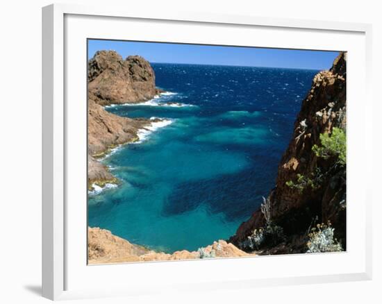 Cap Du Dramont, Corniche De L'Esterel, Var, Cote d'Azur, Provence, French Riviera, France-Bruno Barbier-Framed Photographic Print