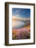 Cap Frehel, Brittany, France. Cliff at Sunrise.-Marco Bottigelli-Framed Photographic Print