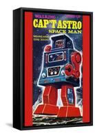 Cap't Astro Space Man-null-Framed Stretched Canvas