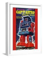 Cap't Astro Space Man-null-Framed Art Print