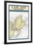 Cape Ann, Massachusetts - Nautical Chart-Lantern Press-Framed Art Print