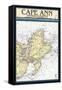 Cape Ann, Massachusetts - Nautical Chart-Lantern Press-Framed Stretched Canvas
