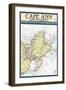 Cape Ann, Massachusetts - Nautical Chart-Lantern Press-Framed Art Print