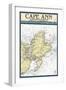 Cape Ann, Massachusetts - Nautical Chart-Lantern Press-Framed Art Print