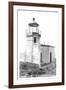 Cape Arago Lighthouse, Coos Bay, Oregon-null-Framed Art Print