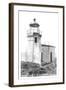 Cape Arago Lighthouse, Coos Bay, Oregon-null-Framed Art Print