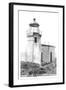 Cape Arago Lighthouse, Coos Bay, Oregon-null-Framed Art Print