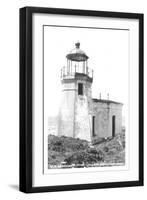 Cape Arago Lighthouse, Coos Bay, Oregon-null-Framed Art Print