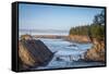 Cape Arago Lighthouse-Stan Hellmann-Framed Stretched Canvas