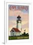 Cape Blanco Lighthouse - Oregon Coast-Lantern Press-Framed Art Print