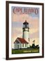 Cape Blanco Lighthouse - Oregon Coast-Lantern Press-Framed Art Print