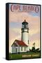 Cape Blanco Lighthouse - Oregon Coast-Lantern Press-Framed Stretched Canvas