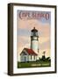 Cape Blanco Lighthouse - Oregon Coast-Lantern Press-Framed Art Print