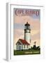 Cape Blanco Lighthouse - Oregon Coast-Lantern Press-Framed Art Print