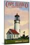 Cape Blanco Lighthouse - Oregon Coast-Lantern Press-Mounted Art Print