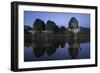 Cape buffalo (Syncerus caffer) drinking at dusk, Zimanga private game reserve, KwaZulu-Natal-Ann and Steve Toon-Framed Photographic Print