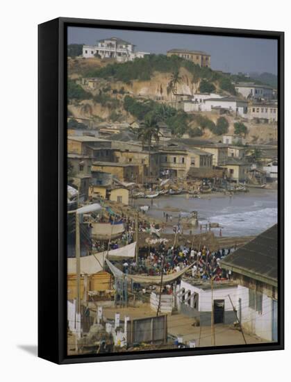 Cape Coast, Ghana, Africa-David Poole-Framed Stretched Canvas