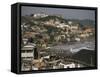 Cape Coast Town and Harbour from the Castle, Ghana, West Africa, Africa-David Poole-Framed Stretched Canvas