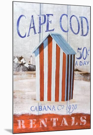 Cape Cod Cabana-Robert Downs-Mounted Poster