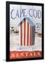 Cape Cod Cabana-Robert Downs-Framed Poster