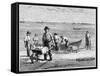 Cape Cod Fisherman Washing Fish, 1875-null-Framed Stretched Canvas