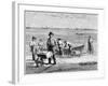 Cape Cod Fisherman Washing Fish, 1875-null-Framed Giclee Print