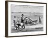 Cape Cod Fisherman Washing Fish, 1875-null-Framed Giclee Print