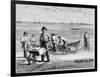 Cape Cod Fisherman Washing Fish, 1875-null-Framed Giclee Print