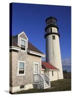 Cape Cod Highland Lighthouse, Highland Light, Cape Cod, North Truro, Massachusetts, New England, Un-Wendy Connett-Stretched Canvas