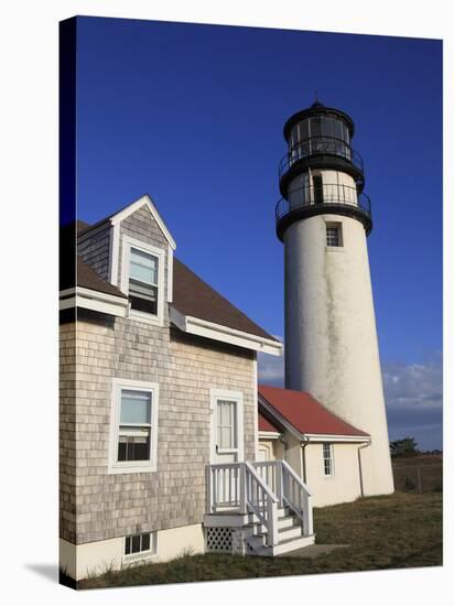 Cape Cod Highland Lighthouse, Highland Light, Cape Cod, North Truro, Massachusetts, New England, Un-Wendy Connett-Stretched Canvas