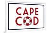 Cape Cod - Life Preserver-Lantern Press-Framed Art Print
