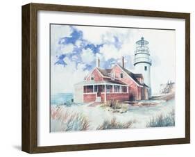 Cape Cod Light House-Gregory Gorham-Framed Art Print