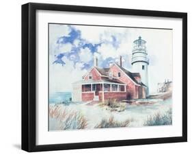Cape Cod Light House-Gregory Gorham-Framed Art Print