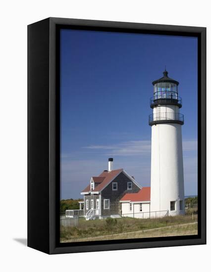 Cape Cod Lighthouse, Truro, Cape Cod, Massachusetts, USA-Walter Bibikow-Framed Stretched Canvas