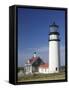 Cape Cod Lighthouse, Truro, Cape Cod, Massachusetts, USA-Walter Bibikow-Framed Stretched Canvas