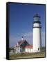 Cape Cod Lighthouse, Truro, Cape Cod, Massachusetts, USA-Walter Bibikow-Framed Stretched Canvas