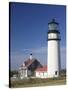 Cape Cod Lighthouse, Truro, Cape Cod, Massachusetts, USA-Walter Bibikow-Stretched Canvas