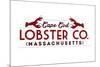 Cape Cod - Lobster Company-Lantern Press-Mounted Premium Giclee Print