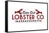 Cape Cod - Lobster Company-Lantern Press-Framed Stretched Canvas