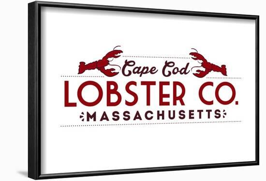 Cape Cod - Lobster Company-Lantern Press-Framed Art Print