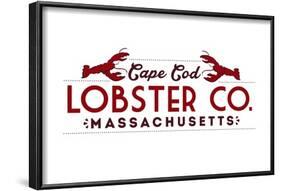 Cape Cod - Lobster Company-Lantern Press-Framed Art Print