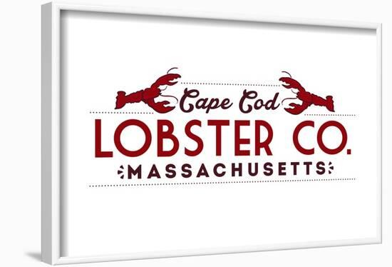 Cape Cod - Lobster Company-Lantern Press-Framed Art Print