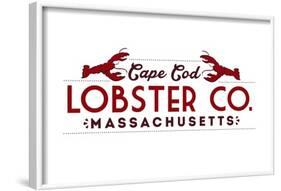 Cape Cod - Lobster Company-Lantern Press-Framed Art Print