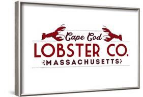 Cape Cod - Lobster Company-Lantern Press-Framed Art Print