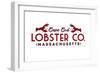 Cape Cod - Lobster Company-Lantern Press-Framed Art Print